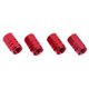 thumbnail image 2 of 4 tapones de válvula de neumático de aleación de aluminio para rueda de coche (rojos), 2 of 9
