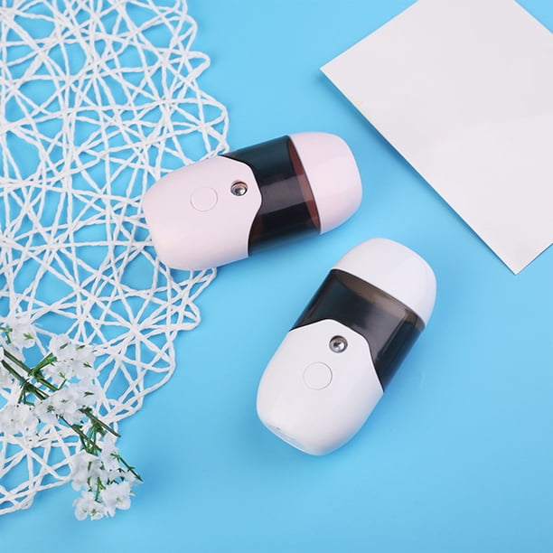 Xihbxyly Humidificador Facial Portátil Facial Misters, Minipulverizador Recargable Por Usb, Depósito de Agua de 50 Ml, Hidratante para El Cuidado de La Piel, Compañero de Maquillaje Diario, Material
