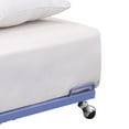 thumbnail image 3 of Kings Brand Furniture Moley Twin Size Metal Trundle - Roll Out Bed Frame (Lavender), 3 of 4