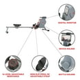 thumbnail image 4 of Sunny Health & Fitness Space Efficient Magnetic Rowing Machine - SF-RW5987, 4 of 9