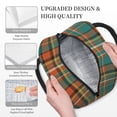 thumbnail image 3 of Salouo colorful plaid for Insulated Lunch Bag for Women/Men - Leakproof Cooler Tote Bag Organizer - Reusable Lunch Box for Office Picnic Hiking Beach-One Size, 3 of 6