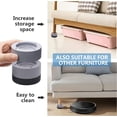 thumbnail image 4 of Elevadores redondos para muebles (juego de 4) Elevadores de cama de alta resistencia Elevadores de cama ajustables en altura Elevadores para marco de cama, muebles, sofá, 4 of 5