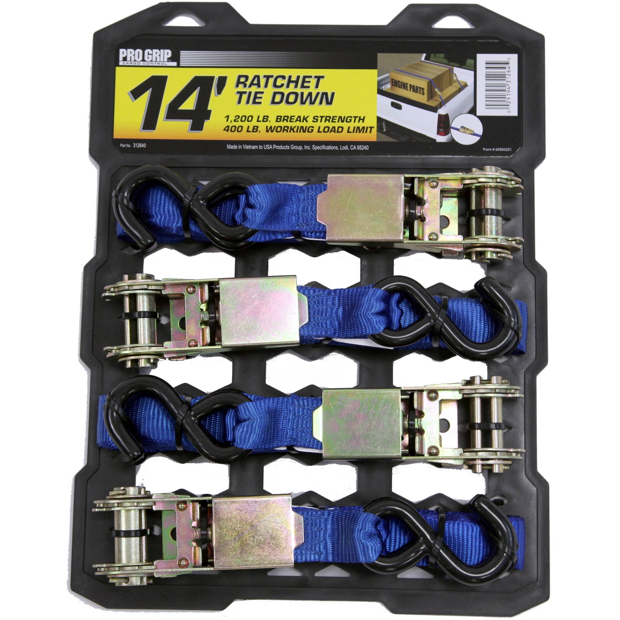 Karman Wheelchair Tie Down Straps, Universal, Heavy Duty