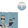 thumbnail image 5 of Yayeee Shower Curtain with Hooks 72"x72" Waterproof Fabric Bathroom Hanging Decor, Pirate Animals, 5 of 5