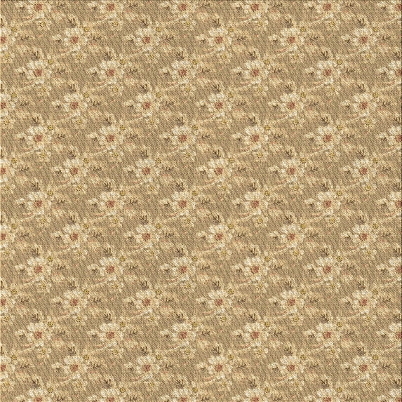 Ahgly Company Machine Washable Indoor Square Transitional Cinnamon Brown Area Rugs, 8' Square