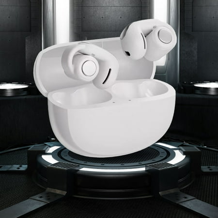 Earbuds Wireless maho Open Ear Clip Bluetooth Headset Semi-In-Ear Compact Wireless Headset Water Proof Headset Clear Sound Ultra Long Life Solid Wearing Not Easy To Drop White Up to 60% Off