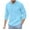 Blue, variant on LYXSSBYX Mens Sweatshirts Hoodie Mens Baggy Cotton Linen Hooded Pocket Solid Long Sleeve Retro T Shirts Tops