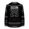 thumbnail image 3 of Christmas North Pole Hockey Nicks Blackout Holiday Hockey Jersey (AdultSmall), 3 of 6