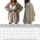thumbnail image 2 of Revers Chemise + Short Camisa de solapa para mujer + Pantalones cortos 2 piezas Top de manga larga + Pantalones cortos Conjunto de ropa deportiva (Beige M) Ygjytge para Mujer Beige T L, 2 of 6