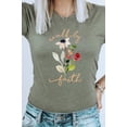 thumbnail image 2 of Walk By Faith Flowers Spring Time Tee T-Shirt, 2 of 9