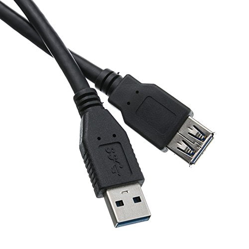 3 feet USB 3.0 Extension Cable, Black, Type A Male/Type A Female Plug, A Male to A Female Super Speed USB Extension Cable, USB Extension Cable Male to