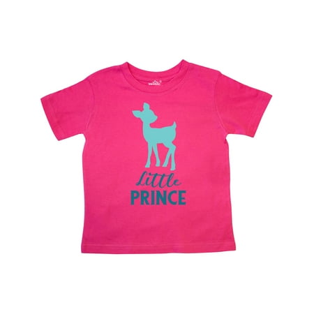 

Inktastic Little Prince Baby Deer Fawn - Blue Gift Toddler Boy Girl T-Shirt