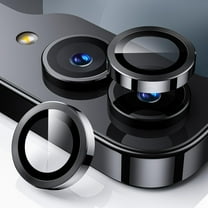 for Samsung Galaxy Z Flip 6 Camera Lens Protector, 9H Tempered Glass Camera Cover Screen Protector Metal Individual Ring for Samsung Galaxy Z Flip 6 5G, Black