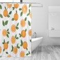 thumbnail image 2 of Yayeee Shower Curtain with Hooks 72"x72" Waterproof Fabric Bathroom Hanging Decor, Orange, 2 of 5