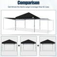 thumbnail image 3 of MASTERCANOPY 10’ x 10’ Pop-up Canopy Tent with 2 Detachable Side Shades, Black, 3 of 11