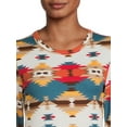 thumbnail image 3 of No Boundaries Juniors' Crew Ribbed Long Sleeve Tee, 3 of 6