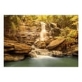 thumbnail image 3 of Tiptophomedecor Landscape Wallpaper Wall Mural - Sunny Waterfall, 3 of 4