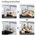 thumbnail image 5 of Yayeee Faucet Mat for Kitchen Sink 30" Diatomite Long Splash Guard Pad, Beige Strawberry, 2 Pack, 5 of 7