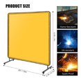 thumbnail image 2 of Bingirl Écran de Rideau de Soudure en Vinyle Résistant aux Flammes 8x6ft avec Cadre, 4 Roues Pivotantes et 2 Roues Verrouillables pour Protection d'Atelier et Industrielle, 2 of 7