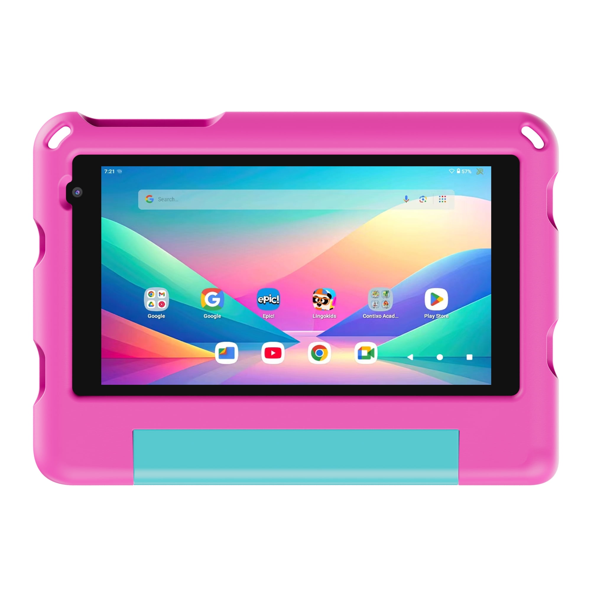 Contixo A7 Kids Tablets 2026 Model, Educational Tablets for Kids with Parental Controls & Kid-Proof Case, 7”, Pink