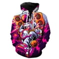 thumbnail image 3 of Sudadera con capucha y cremallera con estampado 3D de dibujos animados retro de astronauta para hombre, camisetas casuales Harajuku, chaquetas con capucha, ropa de calle genial, sudaderas de manga lar, 3 of 5