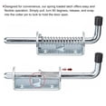 thumbnail image 3 of Unique Bargains Barrel Bolt Latch, 2 Pack 10x145mm - Carbon Steel Galvanized Spring Loaded Gate Latch Pin for Door (Silver), 3 of 5