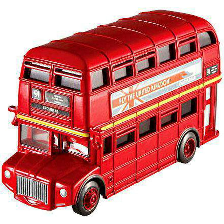 Disney Cars Cars 2 Deluxe Oversized Double Decker Bus 1:55