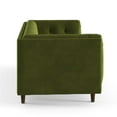 thumbnail image 4 of Pemberly Row Mid-Century Contemporary Velvet Sofa in Olive Finish, 4 of 5