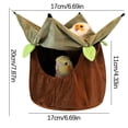 thumbnail image 2 of Fiudx Cama para Mascotas, Acogedora Hamaca En El Hueco Del Árbol, Cálido Nido para Cobayas, Suave Percha Planeadora, Tela Transpirable, Estructura Resistente, Refugio para Animales Pequeños, Refugio, 2 of 2