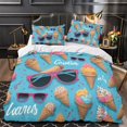 thumbnail image 3 of 3D Ice Cream Printed Comforter Cover Set Children Adult Unique Design Bedding Set Bedroom Decor,Twin (68"x86"), 3 of 5