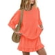 thumbnail image 2 of Conjunto de falda de dos piezas Panadila para mujer, casual, naranja (L), 2 of 4