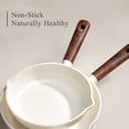 thumbnail image 3 of Carote 21-Piece Nonstick Pots and Pans Set, Ceramic Cookware Set with Steamer, Induction Compatible, White, 3 of 8