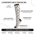 thumbnail image 2 of Sikiie Flowe Rooster 1 Pairs Compression Socks for Men and Women 15-20 mmHg Running Support Socks, 2 of 7