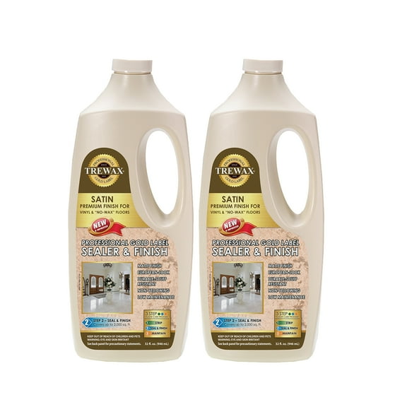 Trewax Professional Gold Label Sealer, Satin, 32-Fluid Ounce, Pack of 2