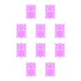 thumbnail image 3 of Bearachild 1 Juego de calcomanías de pared, adorno de escena creativa, adornos de fondo simples, pegatinas de puntos de adorno para niños para diseño, Púrpura claro 210*297mm 10piezas Bearachild CBP339095, 3 of 4