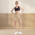 thumbnail image 2 of QATAINLAV Beige Womens Biker Shorts High Waist Tummy Control Scrunch Butt Lifting Yoga Shorts with Pockets Workout Gym Short Leggings XL, 2 of 10