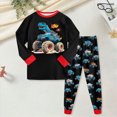 thumbnail image 2 of Kaprioy Boys Pajamas Fall Winter Boys Pajamas Set Long Sleeve Cartoon Car Dino Print Sleepwear 2 Piece Pajama Set for Big Boys 2-9 Years, 2 of 5