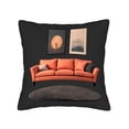 thumbnail image 4 of Set of 2 18x18in Throw Pillow Covers - Modern Geometric Pattern & Solid Color for Couch Bed Car - Stylish Cushion Cases, 4 of 8