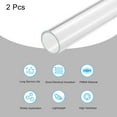thumbnail image 3 of Acrylic Pipe Clear Rigid Round Tube 31mm ID 35mm OD 14" for Lamps and Lanterns, Water Cooling System 2pcs, 3 of 6