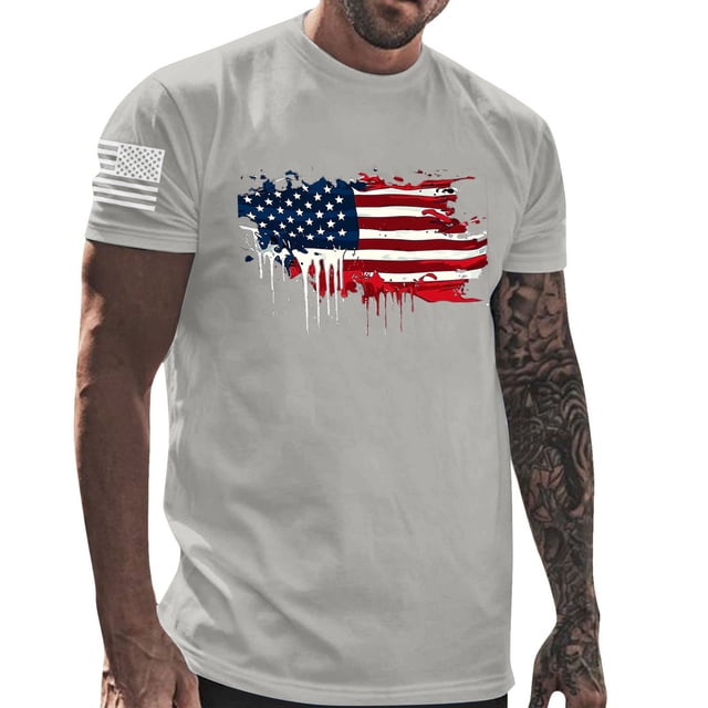 Tops para hombre, blusas y camisas de manga corta con cuello redondo para hombre, jersey informal con cuello redondo estampado para hombre, pantalones cortos deportivos para fitness, blusa para hombre