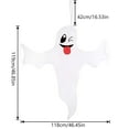 thumbnail image 3 of Hbdhejl Halloween Scene Layout Cute Tongue Sticking Little Hanging Border Hot Hanging Hugging Tree Decoration Props, 3 of 7
