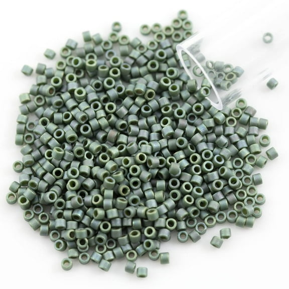 Miyuki Delica Seed Bead 11/0 Matte Opaque Glazed Luster Light Teal