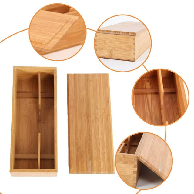 Household Chopsticks Box Smooth Chopsticks Cage Durable Chopsticks Spoon Tableware Storage Box with Separate Design for Home Restaurant Indoor