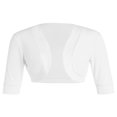 thumbnail image 1 of AMERTEER Cardigan Ouvert pour Femmes Manches Courtes Boléro en Coton Pull Court, 1 of 6