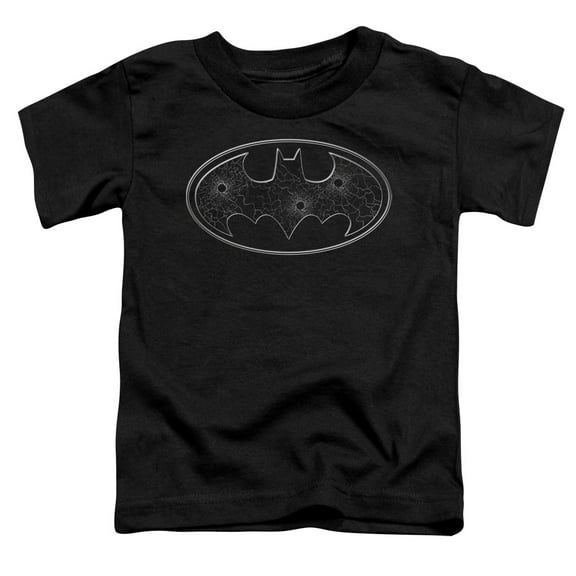 Batman - Glass Hole Logo - Toddler Short Sleeve Shirt - 4T