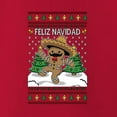 thumbnail image 3 of Wild Bobby Feliz Navidad Dancing Gingerbread Man Sweater | Holiday Men Long Sleeve Shirt, 3 of 5
