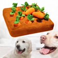 thumbnail image 4 of Juguete de peluche de zanahoria de jardín, juguetes de rompecabezas para perros, regalos, juguete divertido para olfatear perros, zanahoria extraíble, 4 of 8