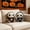 2PCS, variant on 20cm Gothic Skull Sloth Plush Ornament, Spooky Halloween Skeleton Stuffed Decor Doll, Soft Fluffy Character Toy For Halloween Indoor Scene Layout & Holiday Present Giving
