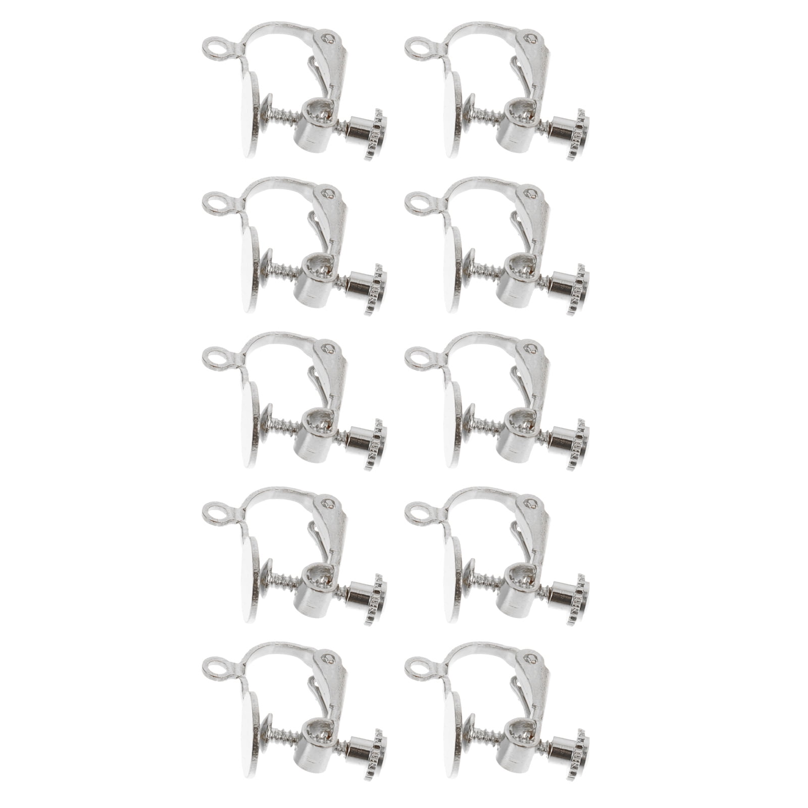 Convertisseurs Boucles D'oreilles Clip - Paire, Ouverture Facile, Transforme Les Boucles à Tige En Clips - 10