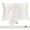 White, variant on Mulberry Silk Pillowcase for Hair and Skin, 2 Pack Natural Silk Pillowcase Both Sides 16 momme Grade 6A Silk, Soft Breathable Smooth Silk Pillow Cover - Standard,Light Gray(Standard)